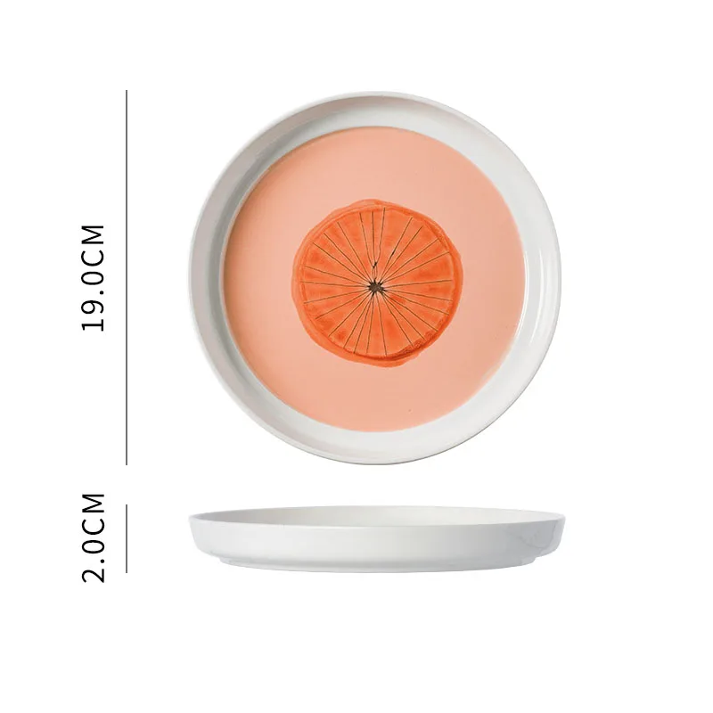 Современная керамическая тарелка для столовой настольные тарелки-спагетти