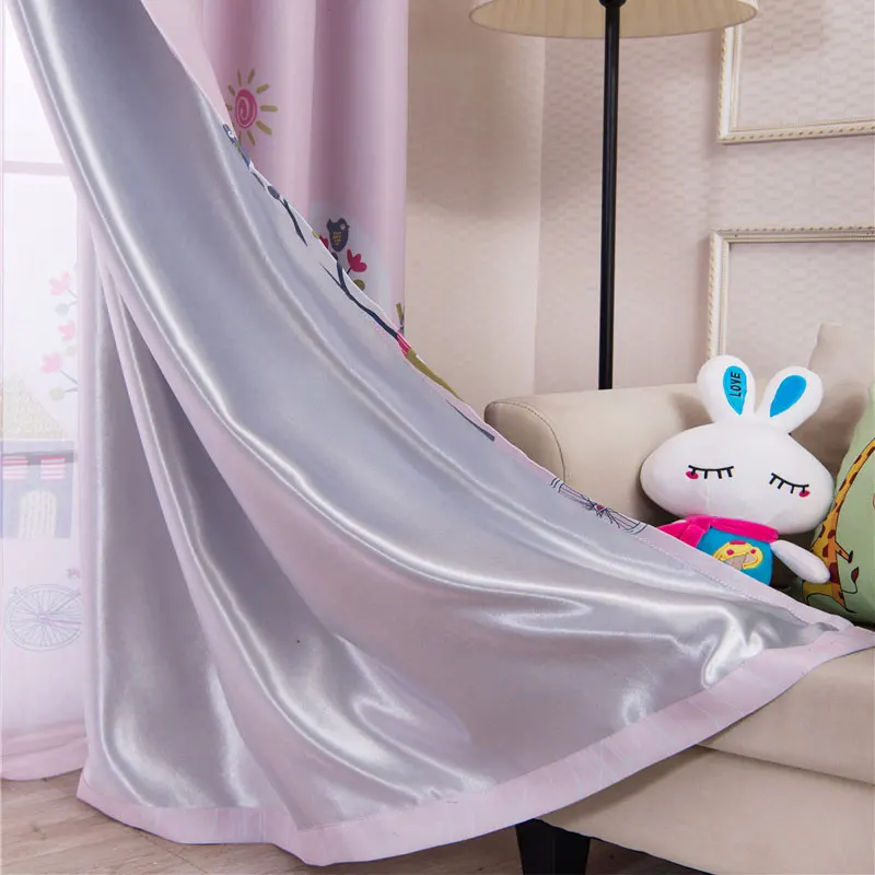 Top Finel Kids Curtains for Living Room Bedroom Tree Pattern Design Window Baby Lovely Children Drapes | Дом и сад