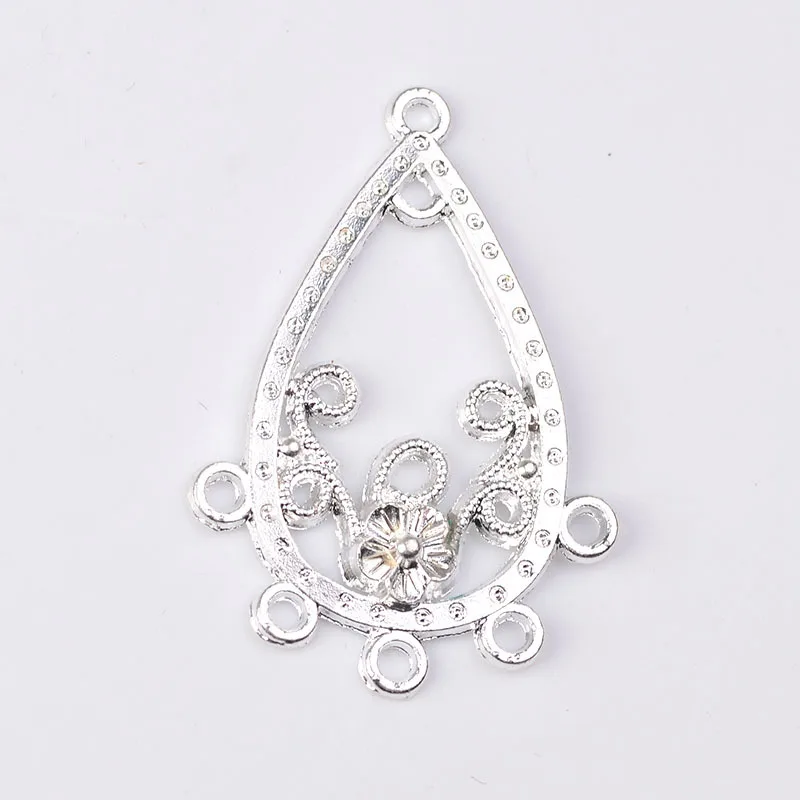 Модные соединители из металлического сплава цвет: золото серебро 18 К 10 шт.