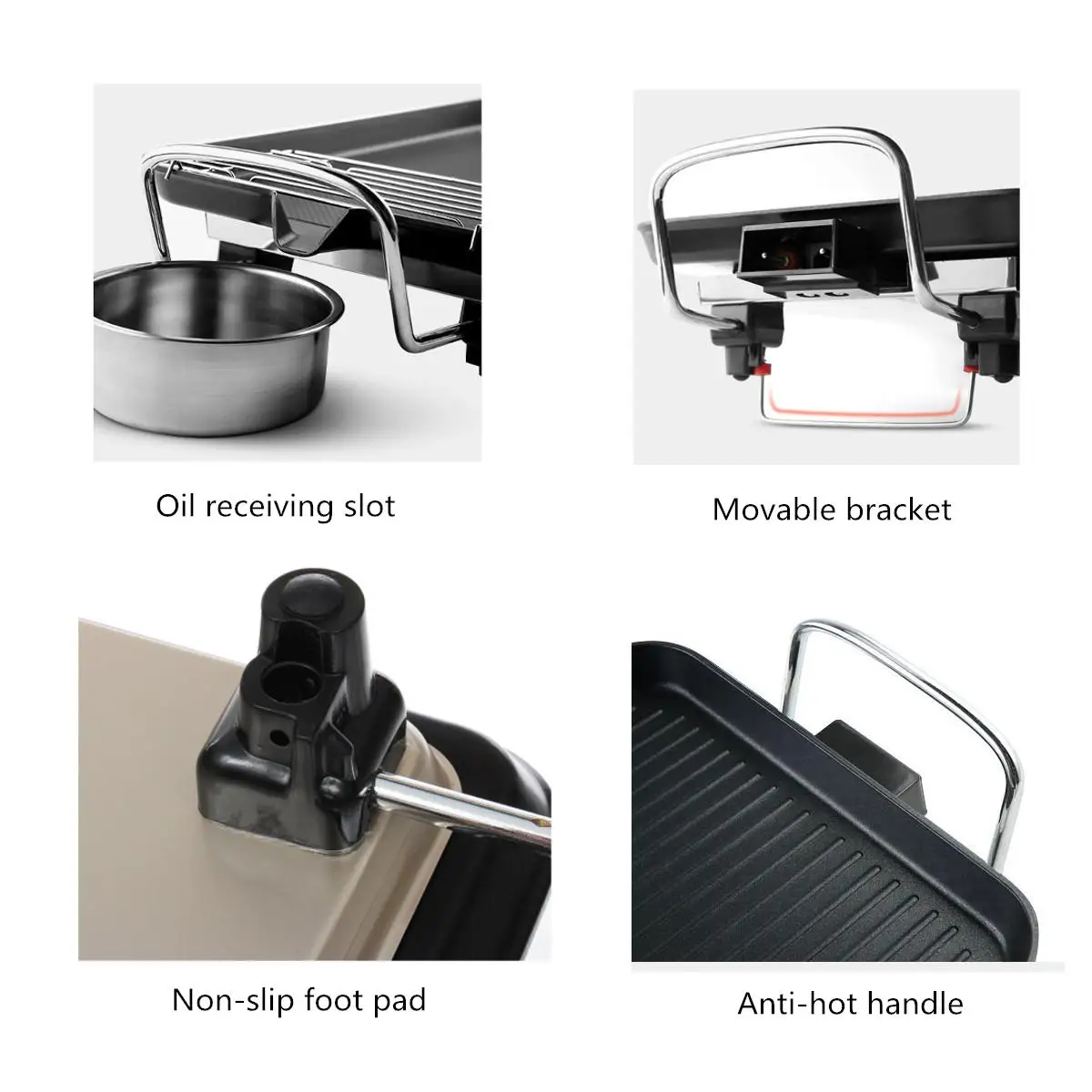 Цена Форма для выпекания Кухня столешница барбекю гриль антипригарным электрическое устройство для барбекю Портативный для дома и улицы Инстру...