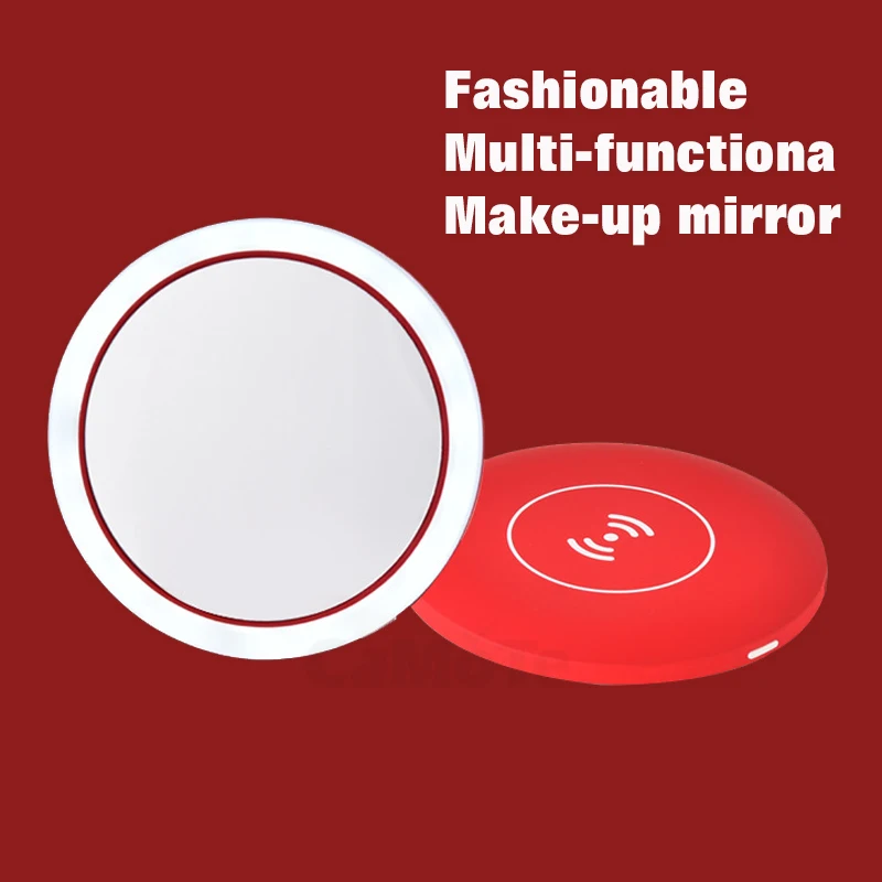 Новый дизайн косметическое зеркало многофункциональное карманное светодиодное