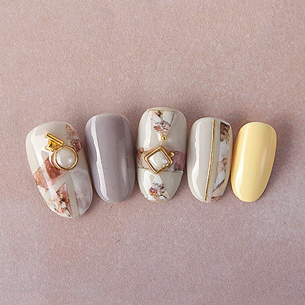 Змеиная стикеры 3D на ногти Nail Art Мраморная сетка леопард наклейки для ногтей в