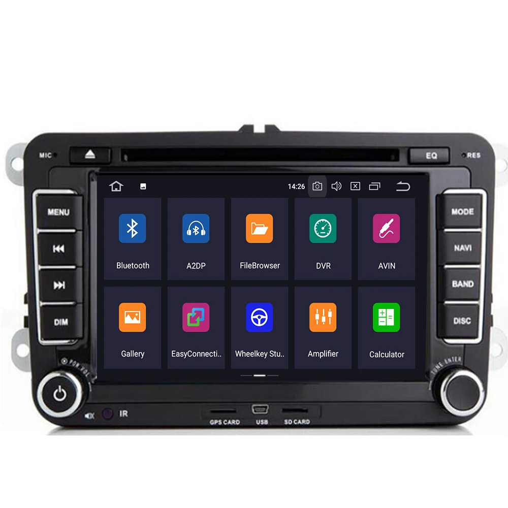 Android 10 7 &quot2din автомобильный DVD для VW POLO GOLF 5 6 PASSAT B6 CC JETTA TIGUAN TOURAN EOS SHARAN SCIROCCO CADDY с 4GGPS