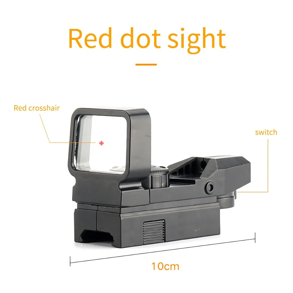 Red dot sight Игрушечный пистолет регулируемые инфракрасные аксессуары 4 8 15 x раз телефото увеличительное стекло маленькая раковина камуфляж Целевая лента стрельба - Цвет: Red dot sight