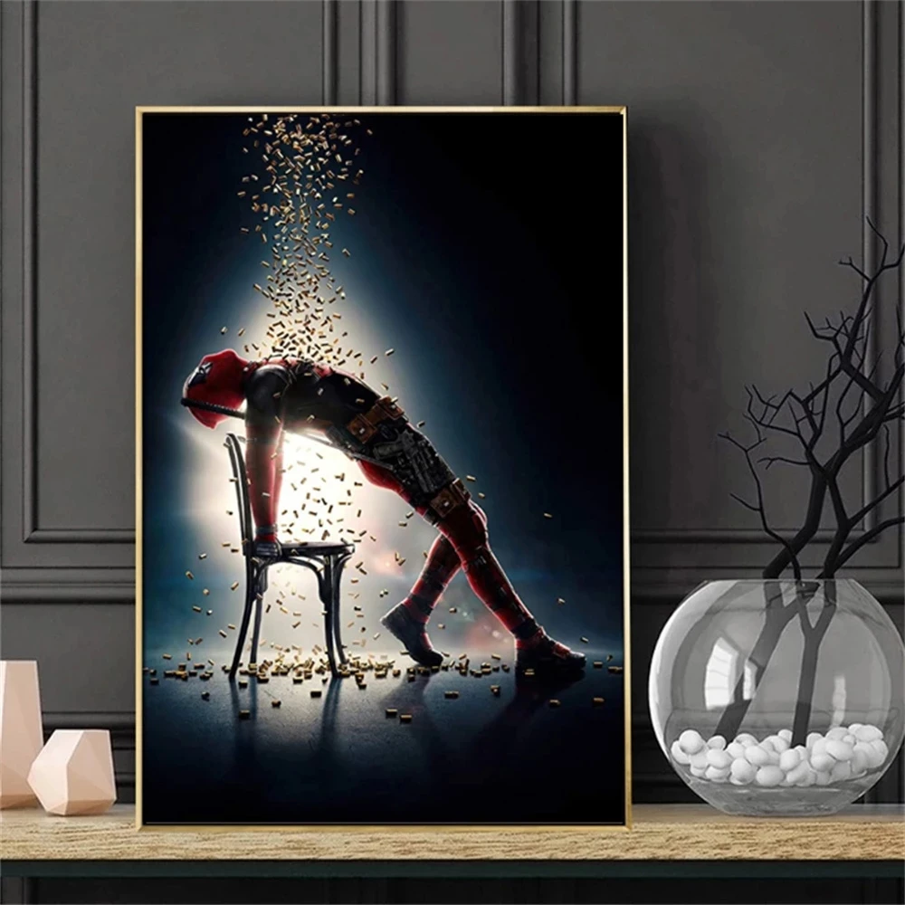 Танцы фильма Дэдпул Рубашки плакат холст картины классический Marvel фильм