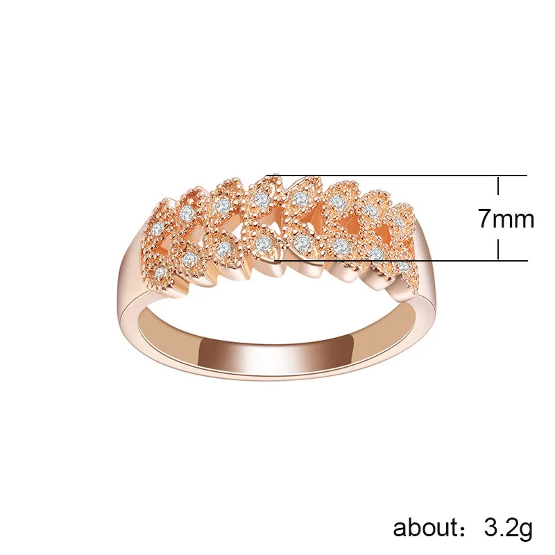 

Jelly story Fashion Jewelry Ring for Women 925 Sterling Silver Jewelry Rose Gold Color Trendy Round Circle Ring Gift Wholesale