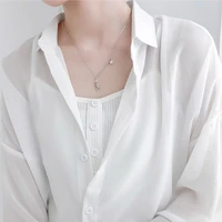 fmily minimalist 925 sterling silver personality star bunny necklace fashion exquisite clavicle chain for girlfriend gift