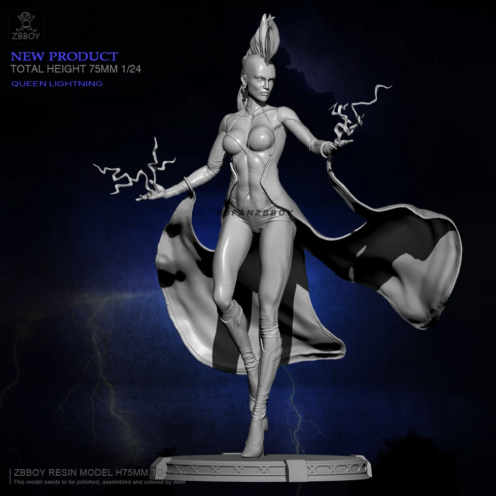 

75MM Resin model kits figure colorless and self-assembled TD-2380