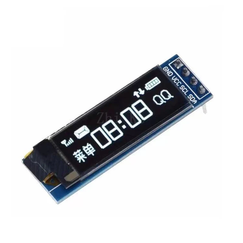 OLED-модуль 0 91 дюйма белый/синий дисплея IIC 12832 совместимый с 3 в-5 в для связи ardunio |