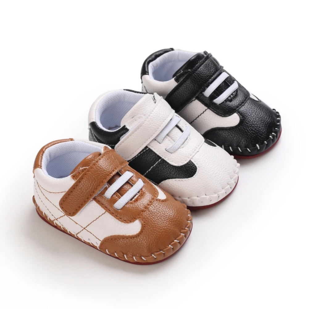 

Toddler First Walker Baby Shoes Boy Girl Classical Sport PU Leather Soft Sole Multi-Color Crib Baby Moccasins BABY Casual Shoes