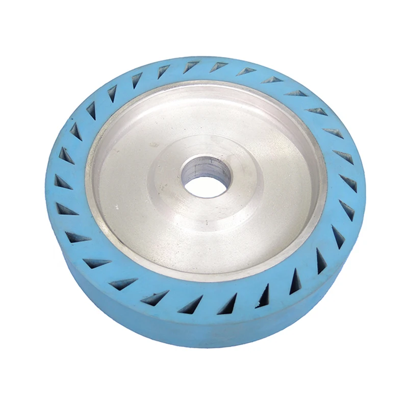 200*40*32mmHigh Speed Centrifugal Drum Rubber Polishing Wheel for Sanding Machine with Saning Belt