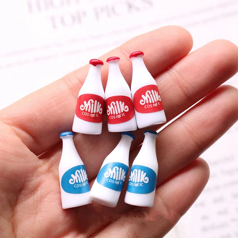 

Миниатюрная корзина для молока для кукольного домика, кувшин с крышкой в бутылке, кукольные аксессуары для дома и кухни, декор мебели, детск...