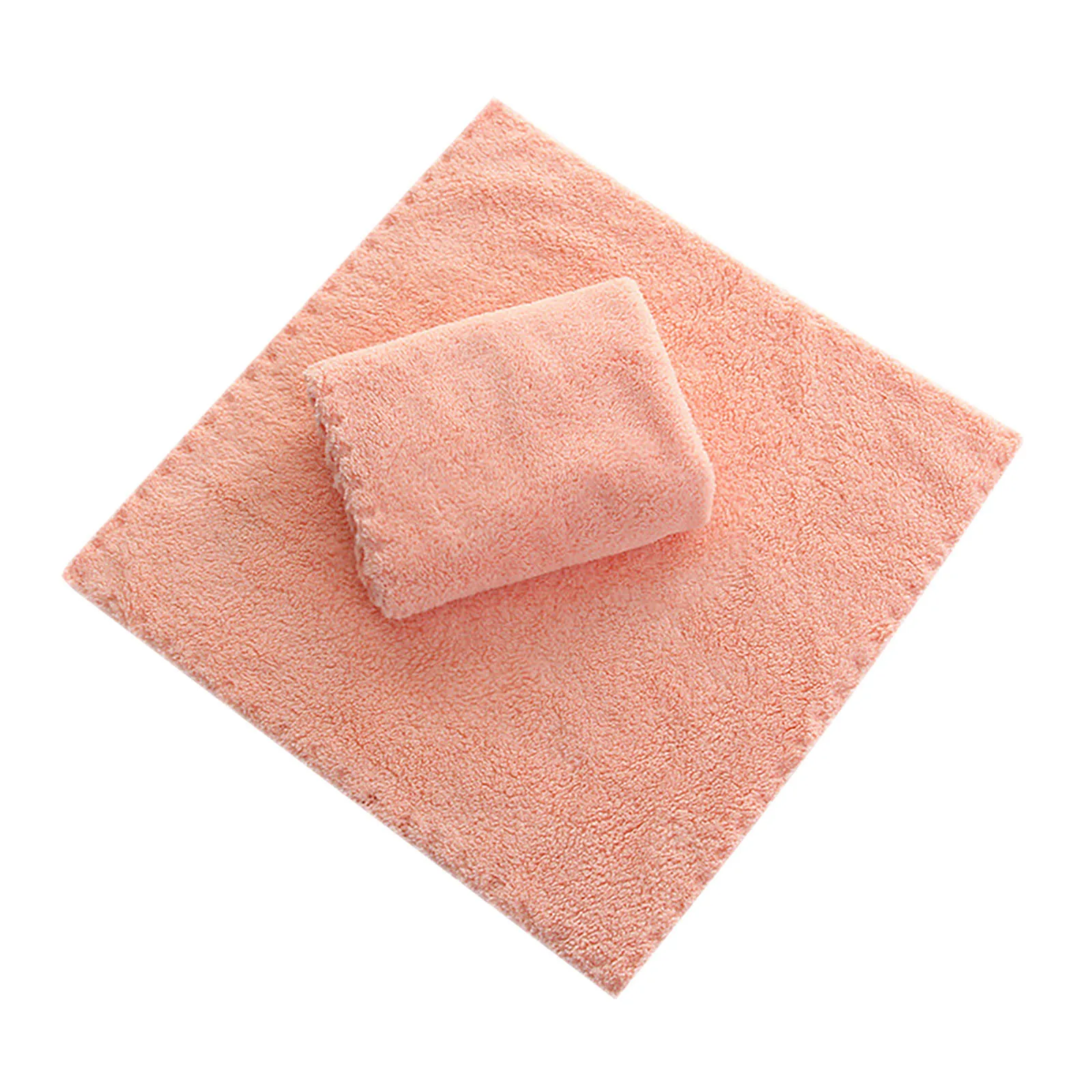 

Coral Fleece Square Handkerchief Soft Absorbent Towel Dish Towels 30*30cm