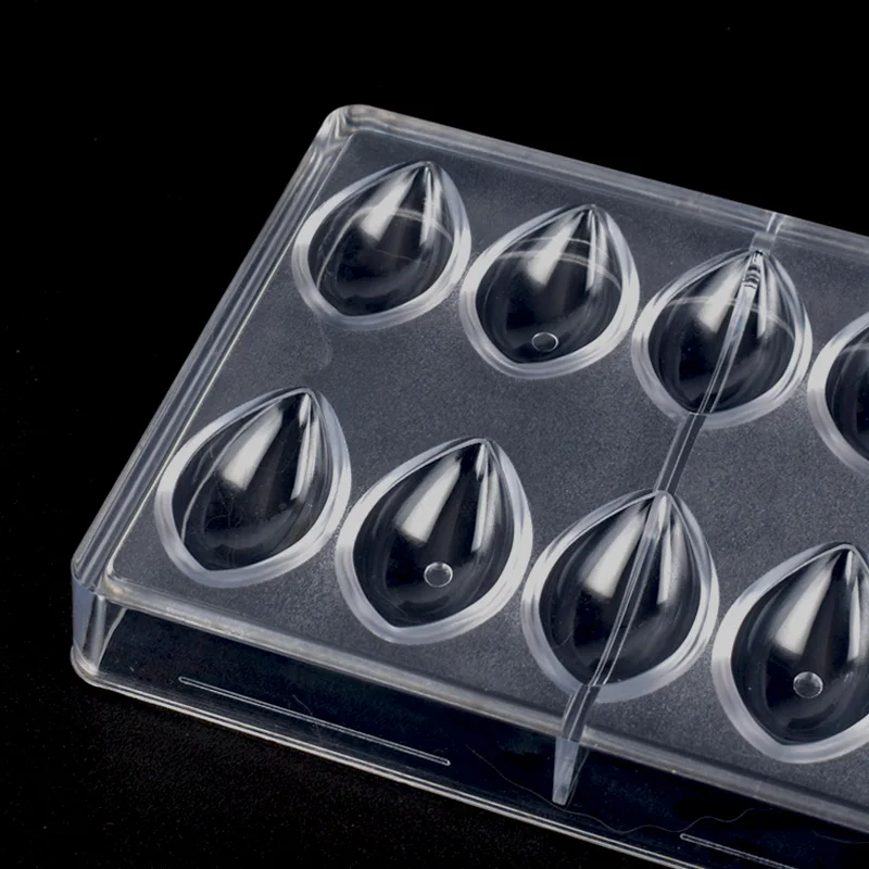 Лотос 3D шоколадная форма в форме оливы Пластиковая для шоколада конфеты формы