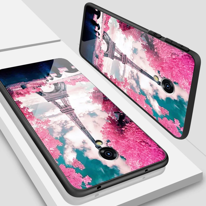 H146 Для iPhone SE 5s 6 6S 7 8 Plus XR XS макс. закаленное стекло чехол антидетонационный задняя чехол для Meizu M5 M8 M6 M9 Note 16th Plus - Цвет: H146