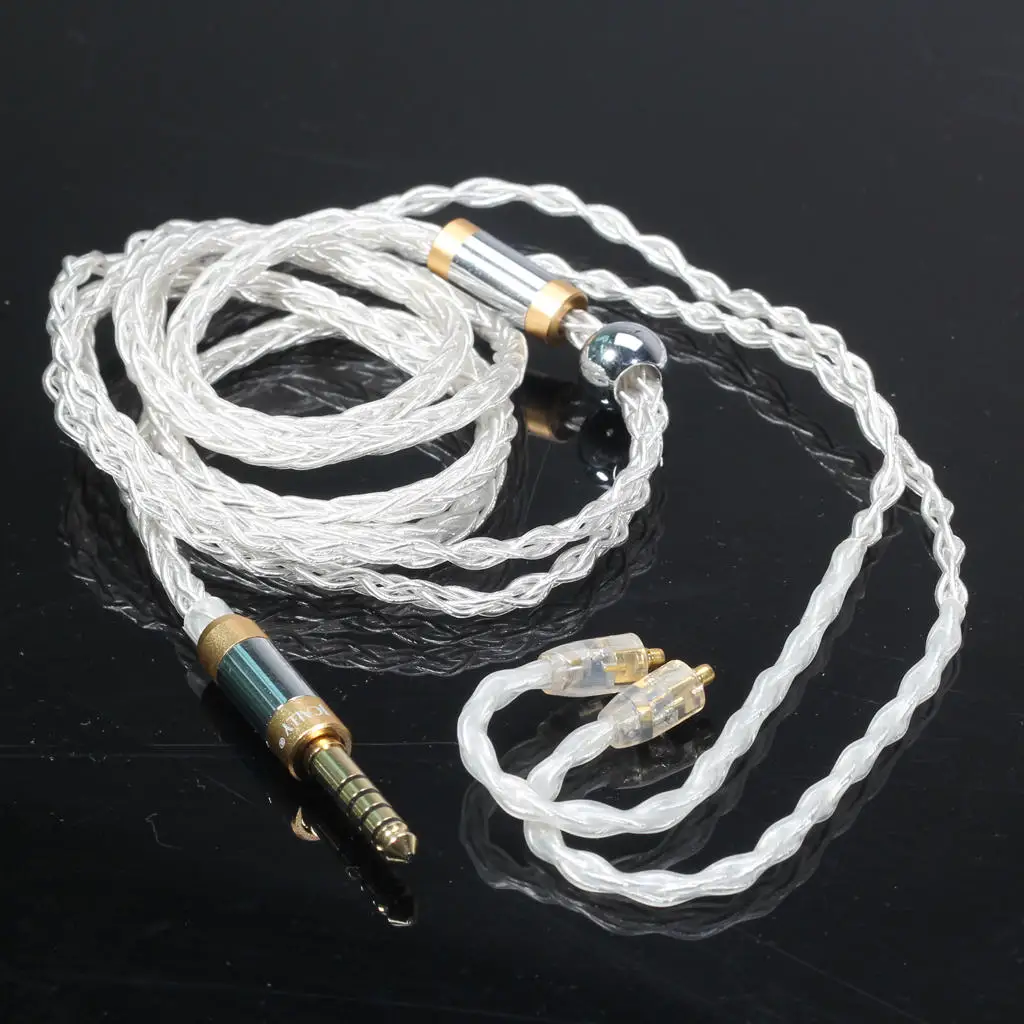 

MMCX Upgrade Silver Plating Headphone Cable Balanced Audio Replacement Cable 4.4mm