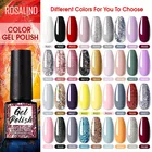 Гель-лак для ногтей ROSALIND 7,3 мл, полуперманентный отмачиваемый Блестящий Цветной Гель-лак для дизайна ногтей, дизайн для маникюра