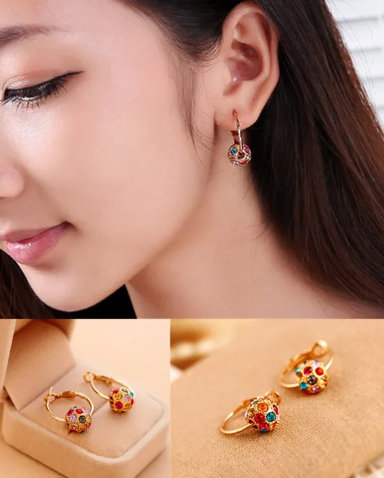 Новинка 2019 модные серьги 1 шт темпераментные Национальный Ветер счастливый шар