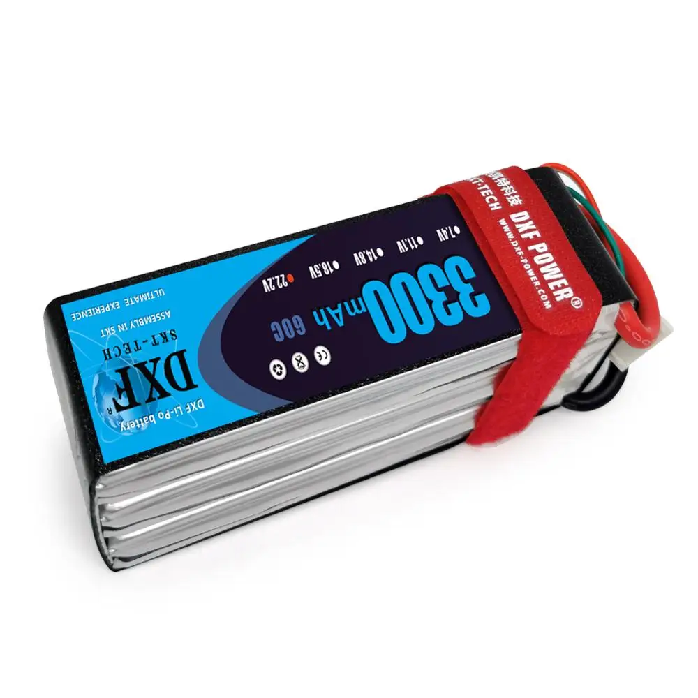 Батарея DXF Lipo 22 2 V 3300mAh 6s 60C MAX120C батарея для радиоуправляемого FPV автомобиля Trex500