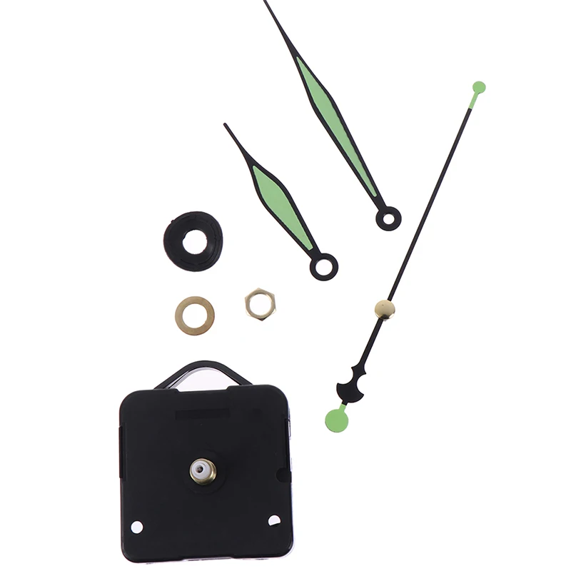 

1Set High Quality Green Luminous Quartz Wall Clock Spindle Movement Mechanism Part DIY Repair Kit