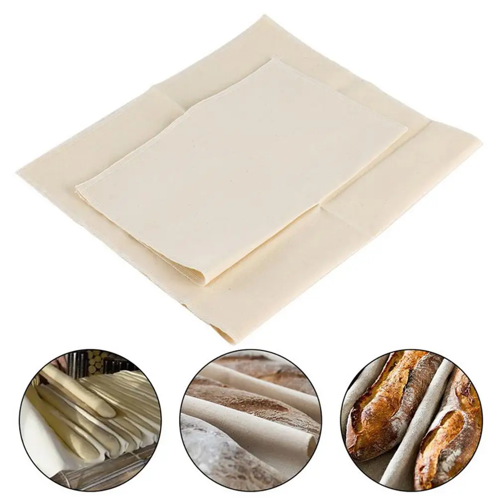 

Bread Dough Pastry Baking Mat Cushion Cotton Fermented Cloth Kitchen Bakery Tool Durable Reusable Kitchen Tool Cotton Fermented
