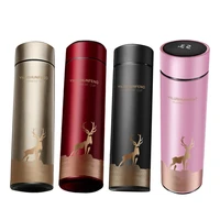 smart thermos water bottle led digital temperature display stainless steel coffee thermal mug intelligent insulation cup for car