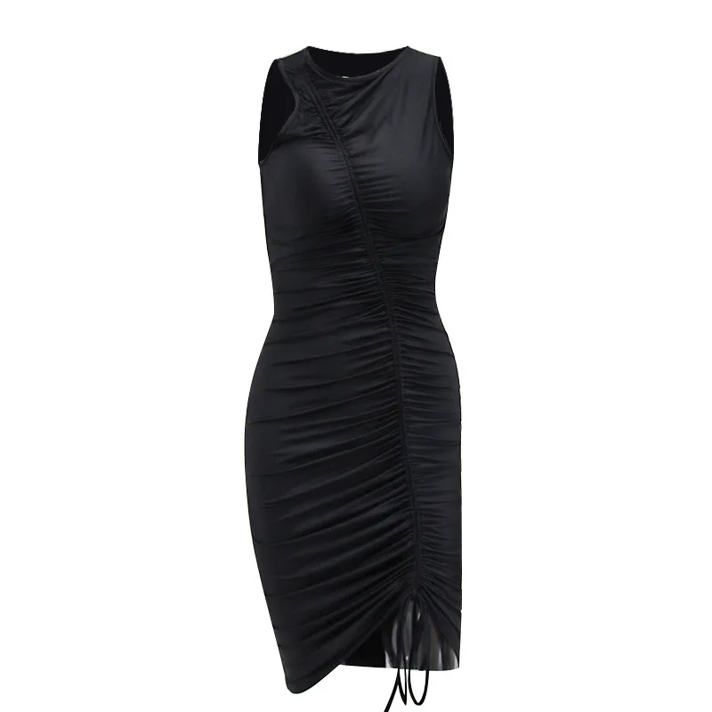 

Tunic Beach Cotton Swimsuit Ladies Dress Cover Up Hot Women Sexy Pure Color Fold Smoke Skirt Solid Polyester Sierra Surfer Wear