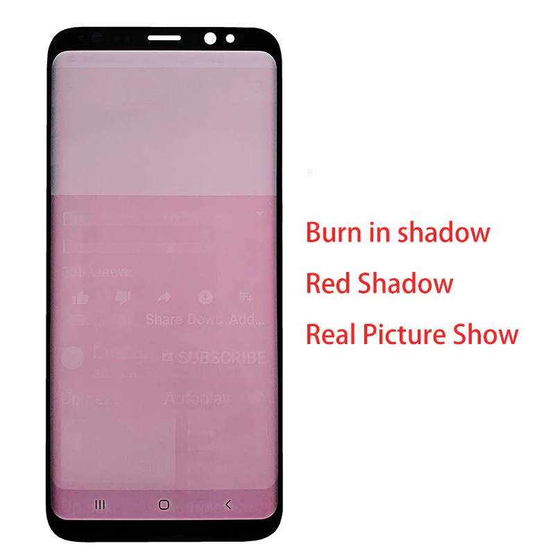 Фото Оригинальный сенсорный экран в сборе для Samsung Galaxy S8 LCD AMOLED Burn In с рамкой G950F G950U Plus Оригинальный сенсорный экран в сборе для Samsung Galaxy S8 LCD AMOLED Burn In с рамкой G950F G950U Plus