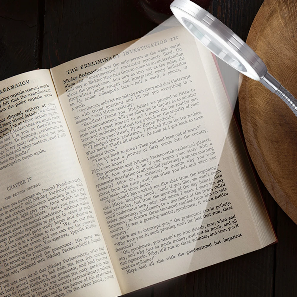 Настольная лампа Защита глаз для чтения увеличительное стекло Ремонт клип тату