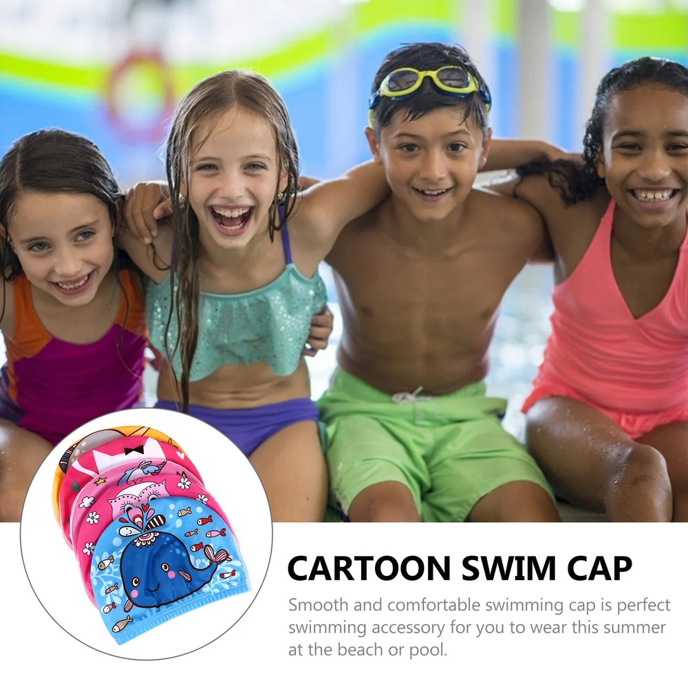 

5PCS Kid Swimming Cap Multi-functional Swimming Cap Premium Swimming Cap