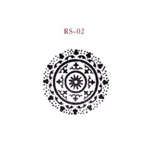 RS-02 1 шт. винтажный цветочный узор Круглый Деревянный резиновый штамп для скрапбукинга DIY Фото трафареты для альбома ремесло штампы подарок - Цвет: RS-02
