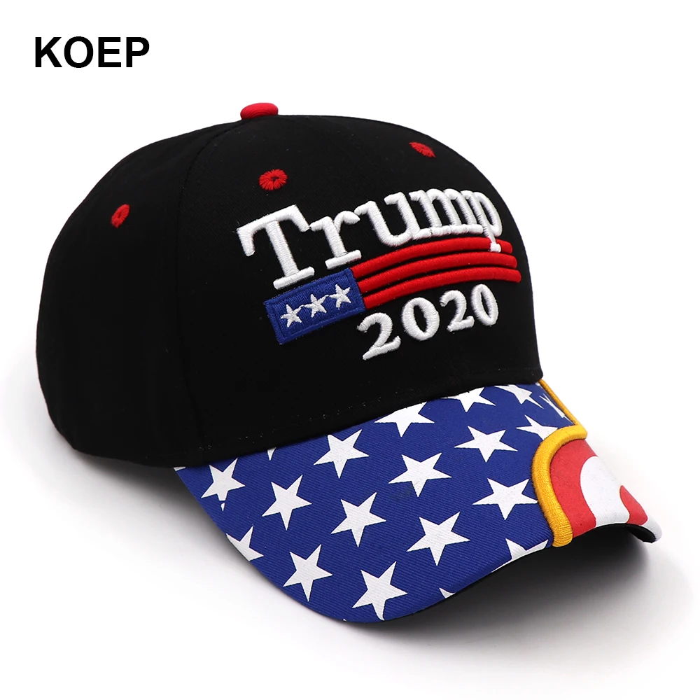 Новинка 2020 Кепка с флагом США бейсболка s Keep America Great Снэпбэк президента 3D вышивкой