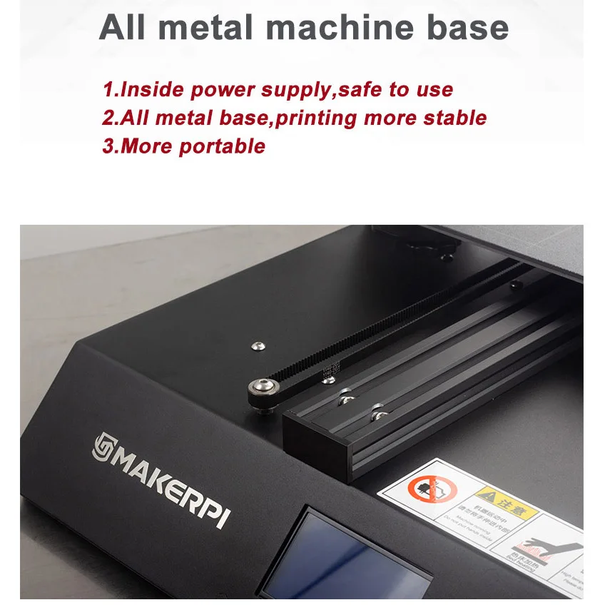 Online Offizielle MakerPi 3d Drucker P2 Voll Open-Source Mit Lebenslauf Funcations Diy Schnell Montage 260*260*260mm Metall Basis Filament