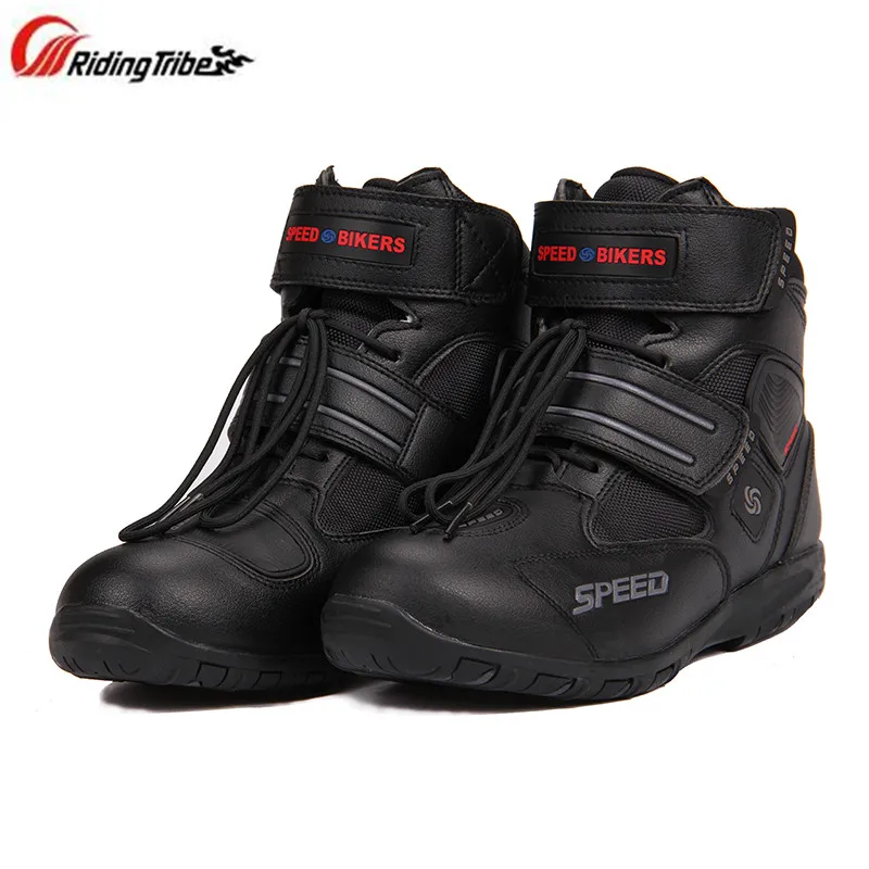 Мотоциклетные ботинки Pro-biker скоростные велосипедные обувь для мотокросса черные