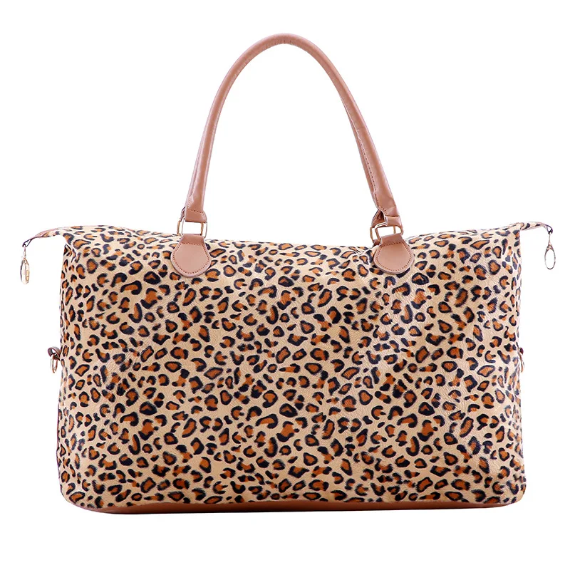 

Casual Cow Leopard Women Handbags Large Capacity Tote Big Travel Bag Luxury Pu Leather Plaid Women's Bag Shopper Sac Purses 2021