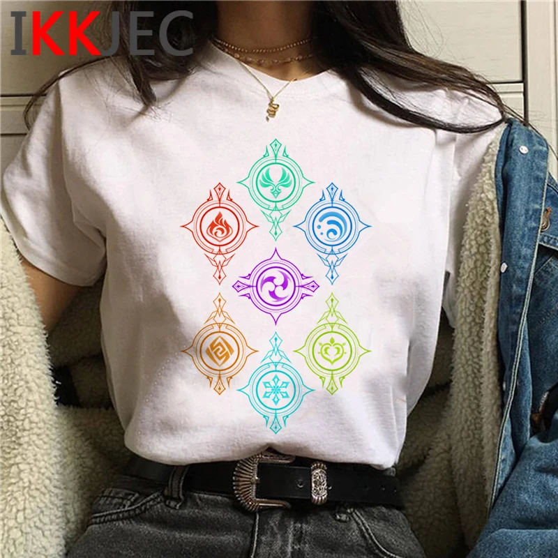 

Game Genshin Impact summer top t shirt men graphic tees print aesthetic t shirt tshirt graphic tees women