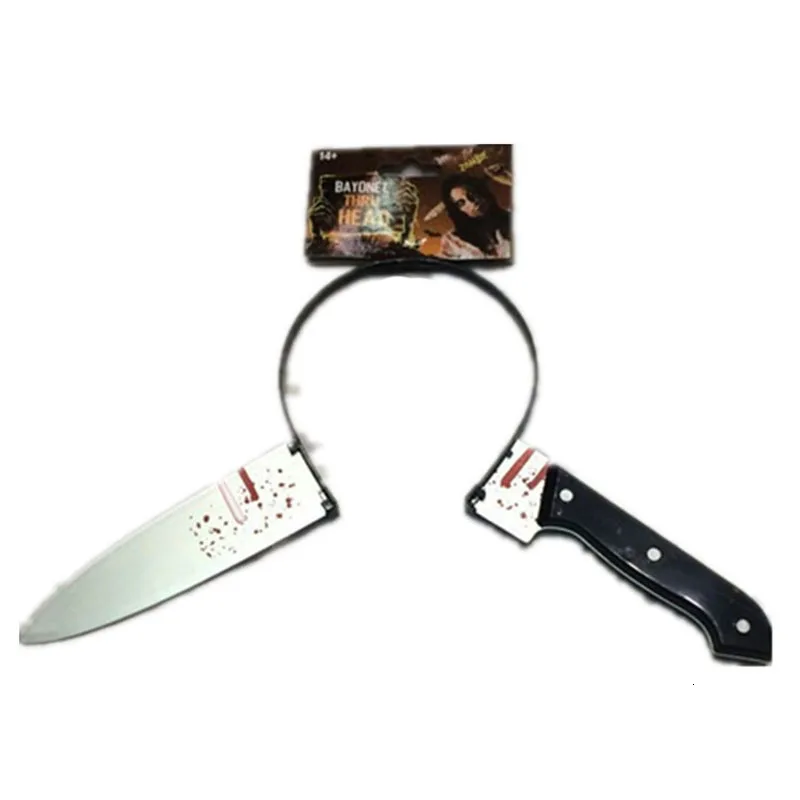 Ужас одежда Нож Хэллоуин Реквизит Trick Забавные террористов игрушки для Хэллоуина