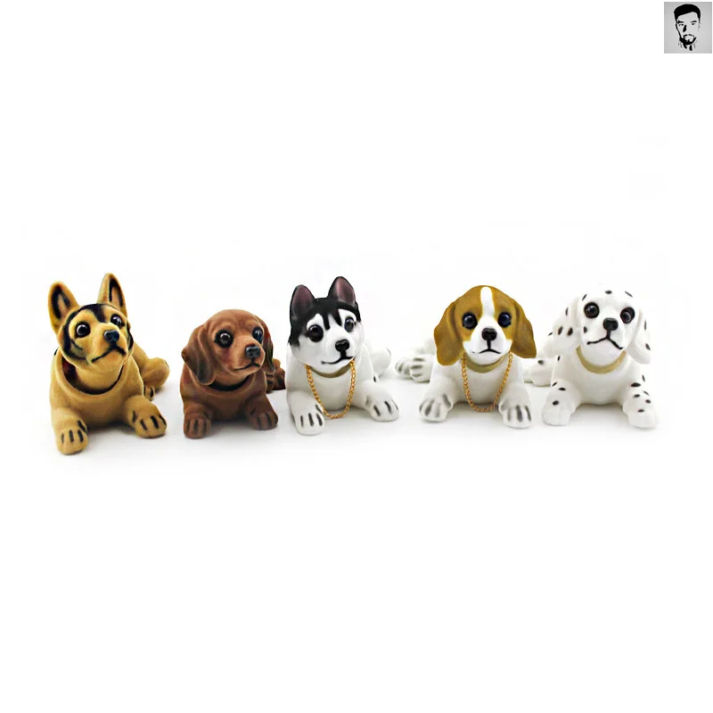 

Car Doll Husky Beagle St Bernard Shepherd Shake Head Dog Decoration Car Interior Decoration Cute Creative Gift Tabletop Ornament