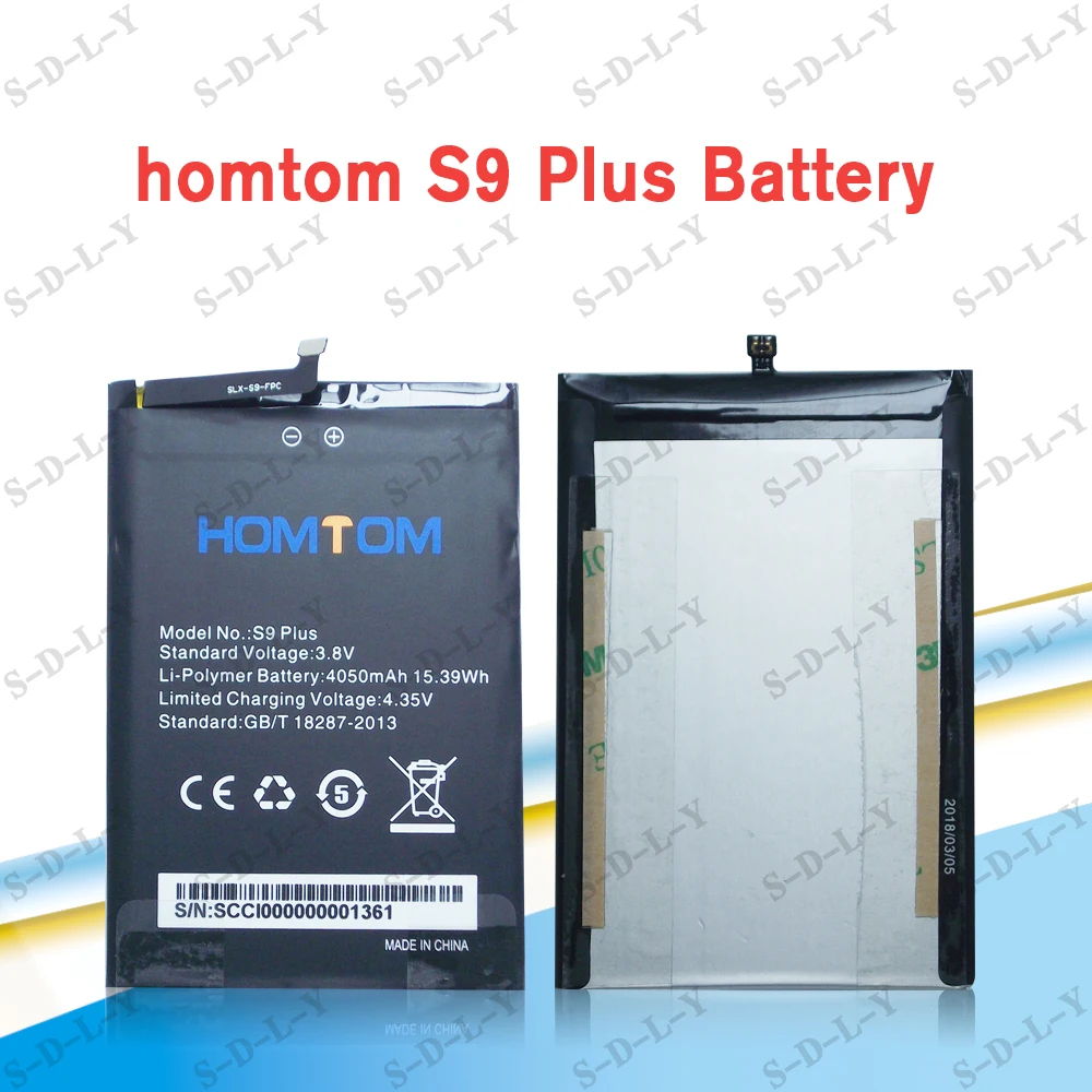 100% Новый оригинальный homtom S9 S9PLUS Батарея 4050 ма ч для HOMTOM S9/S9 плюс смарт чехол