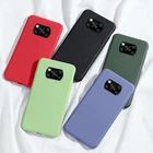 Для Xiaomi Poco X3 NFC M2 Pro чехол жидкий силиконовый мягкий TPU противоударный бампер чехол для телефона на Poco X3 X2 M2 F2 Pro крышка