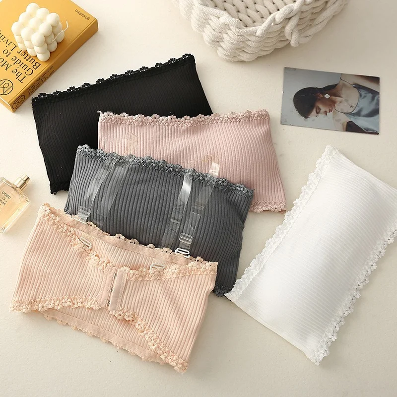 

Женский кружевной топ-бандо, повседневный спортивный бюстгальтер, майки, топы на бретелях-спагетти, бюстгальтер-Бралетт, высокоэластичное ...