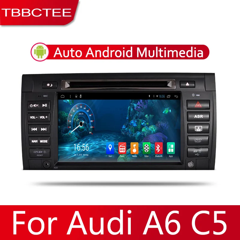 2din автомобильный мультимедийный Android Авторадио автомобильный проигрыватель с радио и GPS для Audi A6 C5 1997~ 2006 Bluetooth WiFi Зеркало Ссылка Navi DVD