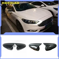 car chrome rear view mirror decoration cover side door mirror cover cap for ford mondeo fusion 2013 2020