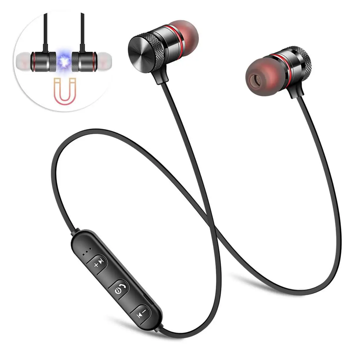 

Popular Y10 Bluetooth Headset Magnetic Wired in-Ear Stereo Halter Universal for All Phones