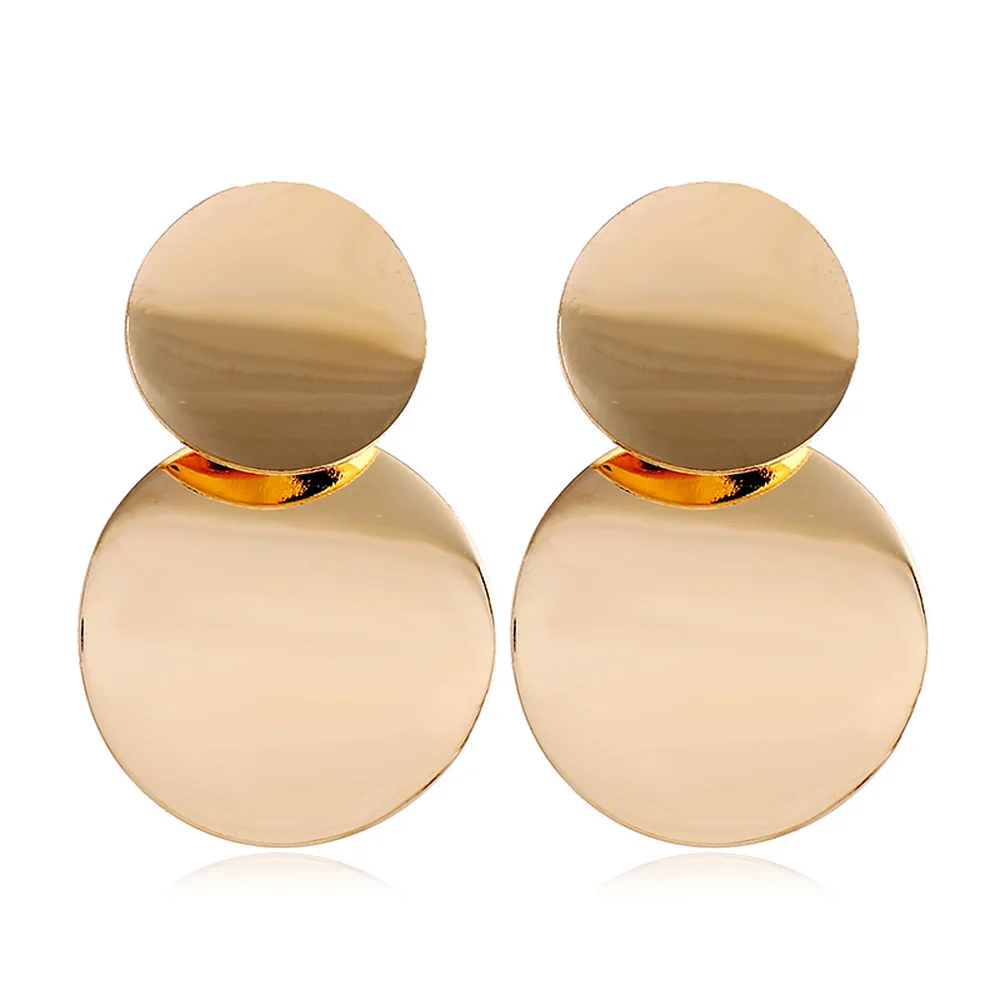 Элегантные серьги в европейском и американском стиле крупные металлические