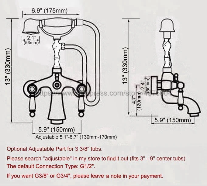 Настенный смеситель для ванны золотистый латунный Смеситель раковины в