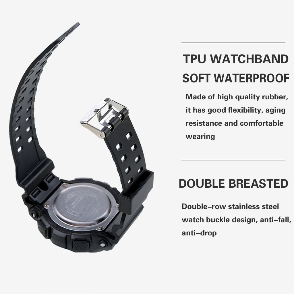 

Men HONHX Luxury Watch Men Digital LED Outdoor Sport Watches Waterproof Date Electronic Watch Reloj Montre Hombre Relgio Cheap