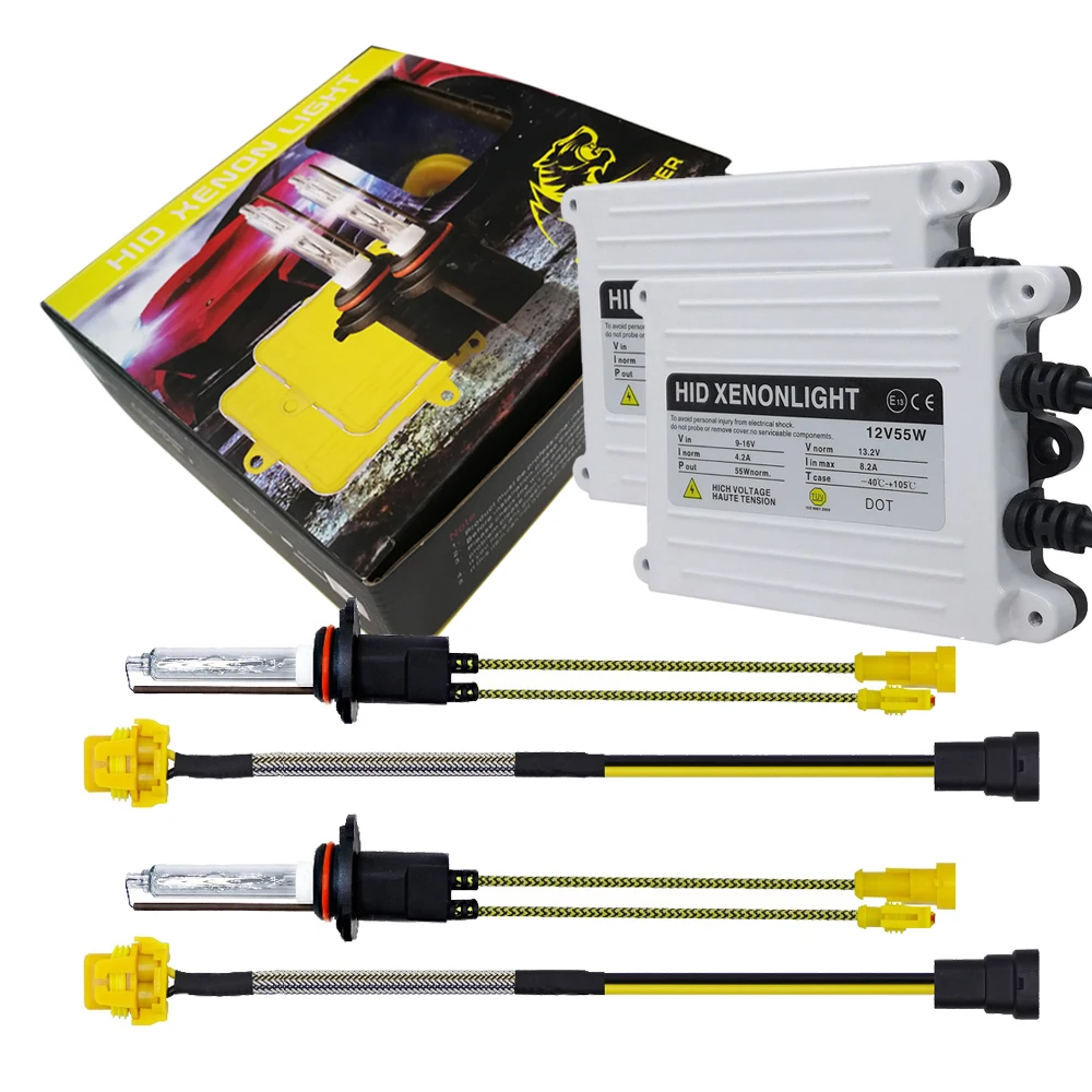 55 Вт Быстрый старт h4 Hi/low H4 bi xenon HID H1 H7 H11 9005 9006 комплект для ксеноновых ламп блок зажигания H4 ксеноновая h7 Лампа 6000K