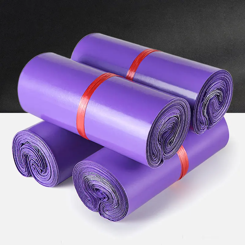 

Purple Color Mailing Bags 50Pcs/lots Express Poly Mailer Adhesive Envelopes Bag Plastic Waterproof Clothing Courier Storage Bags