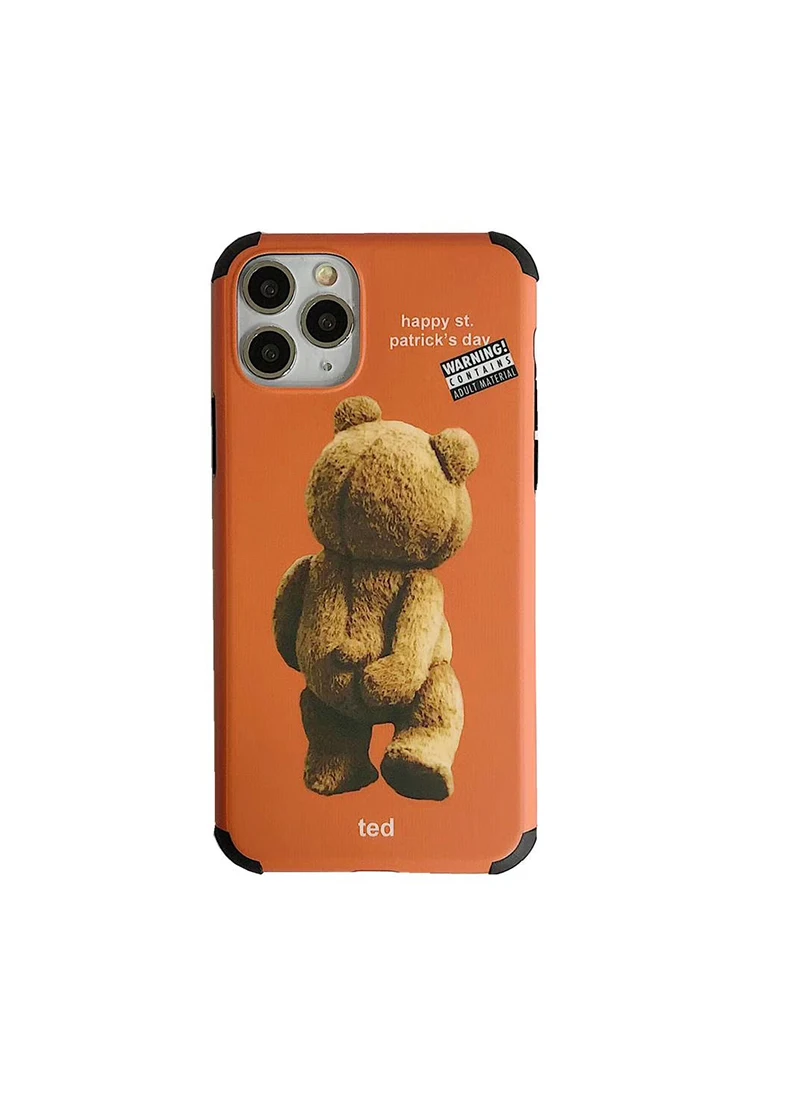 New Anti-fall Ted 2 Teddy bear soft silicon cover case for apple iphone plus 7 11 Pro 8 8plus X XR XS MAX hard phone coque |